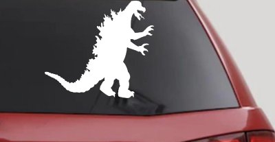 Godzilla Monster Sci Fi Car or Truck Window Vinyl Decal Sticker