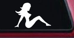 Mud Flap Women Car or Truck Window Decal Sticker