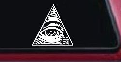 All Seeing Eye Illuminati Car or Truck Window Decal Sticker