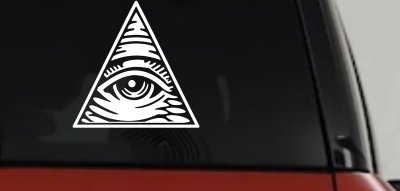 All Seeing Eye Illuminati Car or Truck Window Vinyl Decal Sticker