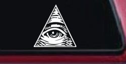All Seeing Eye Illuminati Car or Truck Window Decal Sticker