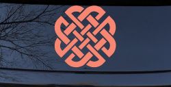 Celtic Knot Of Protection Other Car or Truck Window Decal Sticker (Coral)
