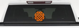 Celtic Knot Of Protection Other Car or Truck Window Vinyl Decal Sticker (Orange)