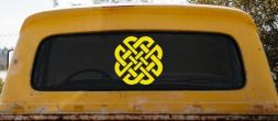 Celtic Knot Of Protection Other Car or Truck Window Decal Sticker (Yellow)