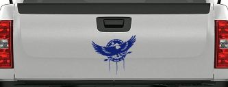 Dream Catcher Eagle Holding Arrow Native American Indian Dreamcatcher Car or Truck Window Decal Sticker (Navy)