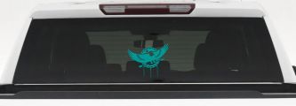 Dream Catcher Eagle Holding Arrow Native American Indian Dreamcatcher Car or Truck Window Decal Sticker (Turquoise)