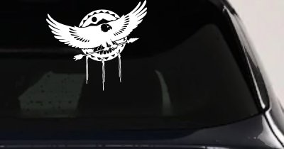 Dream Catcher Eagle Holding Arrow Native American Indian Dreamcatcher Car or Truck Window Vinyl Decal Sticker