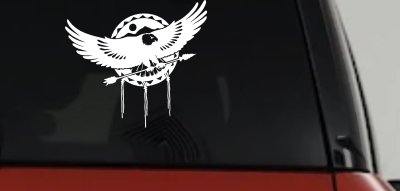 Dream Catcher Eagle Holding Arrow Native American Indian Dreamcatcher Car or Truck Window Vinyl Decal Sticker
