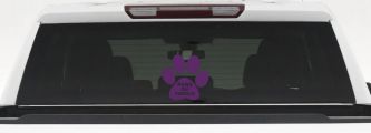 Paws On Parole Car or Truck Window Decal Sticker (Violet)