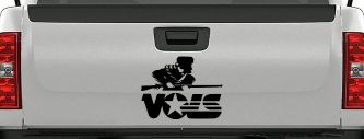 Tennessee Volunteers Car or Truck Window Decal Sticker (Black)