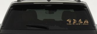 This is How I Roll Jeep Off Road Car or Truck Window Decal Sticker (Light Brown)