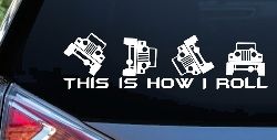 This is How I Roll Jeep Off Road Car or Truck Window Decal Sticker
