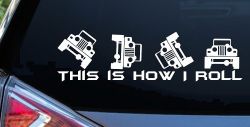 This is How I Roll Jeep Off Road Car or Truck Window Decal Sticker