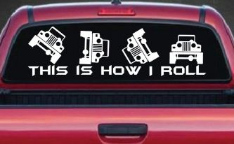 This is How I Roll Jeep Off Road Car or Truck Window Decal Sticker
