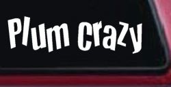 Plum Crazy Car or Truck Window Decal Sticker