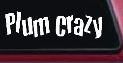 Plum Crazy Car or Truck Window Decal Sticker