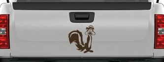 Pepe Le Pew Suprised Cartoons Car or Truck Window Decal Sticker (Brown)