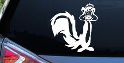 Pepe Le Pew Suprised Cartoons Car or Truck Window Decal Sticker