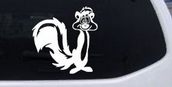Pepe Le Pew Suprised Cartoons Car or Truck Window Decal Sticker