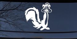 Pepe Le Pew Suprised Cartoons Car or Truck Window Decal Sticker