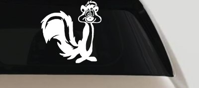 Pepe Le Pew Suprised Cartoons Car or Truck Window Vinyl Decal Sticker