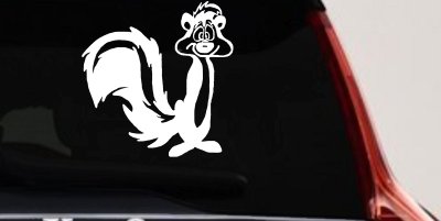 Pepe Le Pew Suprised Cartoons Car or Truck Window Vinyl Decal Sticker