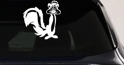 Pepe Le Pew Suprised Cartoons Car or Truck Window Vinyl Decal Sticker