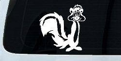 Pepe Le Pew Suprised Cartoons Car or Truck Window Decal Sticker