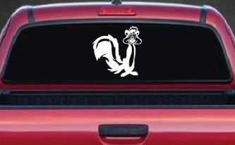 Pepe Le Pew Suprised Cartoons Car or Truck Window Decal Sticker