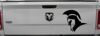 Spartan Knight Helmet Car or Truck Window Decal Sticker (Black)