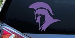Spartan Knight Helmet Car or Truck Window Decal Sticker (Purple)