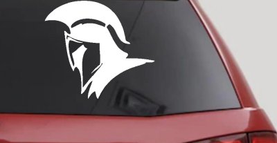 Spartan Knight Helmet Car or Truck Window Vinyl Decal Sticker
