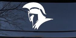 Spartan Knight Helmet Car or Truck Window Decal Sticker