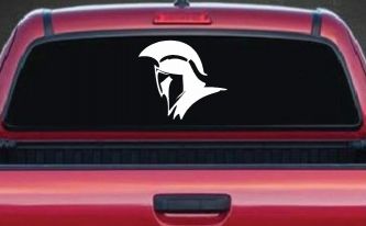 Spartan Knight Helmet Car or Truck Window Decal Sticker