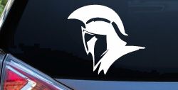 Spartan Knight Helmet Car or Truck Window Decal Sticker