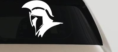 Spartan Knight Helmet Car or Truck Window Vinyl Decal Sticker