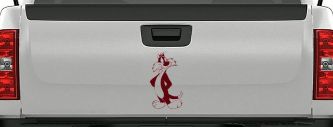 Sylvester The Cat Cartoons Car or Truck Window Decal Sticker (Purple Red)