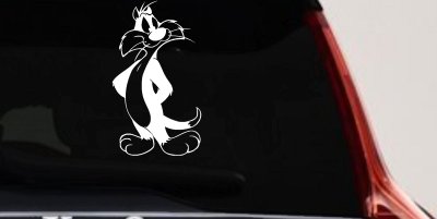 Sylvester The Cat Cartoons Car or Truck Window Vinyl Decal Sticker