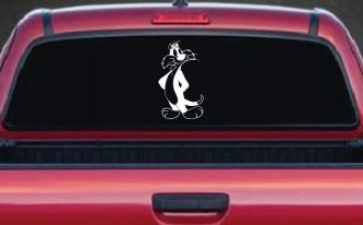 Sylvester The Cat Cartoons Car or Truck Window Decal Sticker