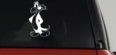 Sylvester The Cat Cartoons Car or Truck Window Vinyl Decal Sticker