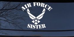 Air Force Sister Military Car or Truck Window Decal Sticker