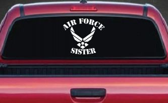Air Force Sister Military Car or Truck Window Decal Sticker