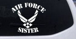 Air Force Sister Military Car or Truck Window Decal Sticker