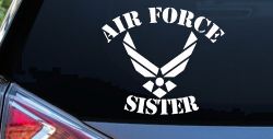 Air Force Sister Military Car or Truck Window Decal Sticker