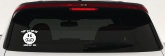I Don't Have Road Rage I Have Idiot Rage Funny Car or Truck Window Decal Sticker (White)