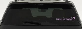 Powered By Fairydust Tinker Bell Tinkerbell Car or Truck Window Vinyl Decal Sticker (Lilac)