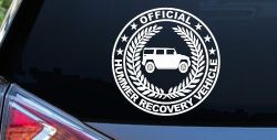 Official Hummer Recovery Vehicle Off Road Car or Truck Window Decal Sticker