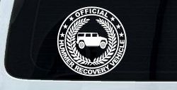 Official Hummer Recovery Vehicle Off Road Car or Truck Window Decal Sticker