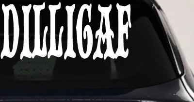 Dilligaf Do I look Like A Give A FxxK Funny Car or Truck Window Vinyl Decal Sticker
