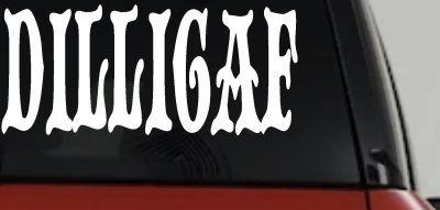 Dilligaf Do I look Like A Give A FxxK Funny Car or Truck Window Vinyl Decal Sticker